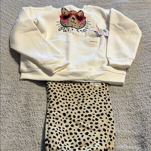 Garanimals Cream and Black Kids Matching Set